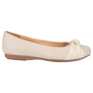 BALLERINA DE PIEL CON MOÑO